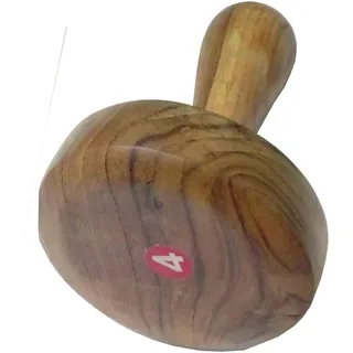 Sahishnu Online & Marketing Kartoffelstampfer aus Holz, Roti Chapati Presser, Roti Bhakri oder Khakara auf Tawa Presser, Crusher, Größe 4