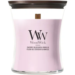 Woodwick Cherry Blossom & Vanilla 275 g beige/pink