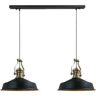 Bamyum Asletl 2-flg. 40 cm schwarz Metall