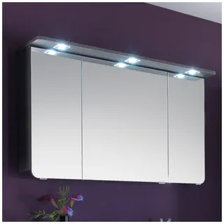 Pelipal Serie 6005 (Solitaire) Argona Spiegelschrank 120 x 17 x 72,4 cm AG-SPS04-428, Badmöbel, graphit struktur quer nachbildung