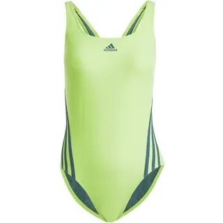 ADIDAS Damen Badeanzug adidas 3-Streifen, Größe 40 in Grün LUCLIM/ARCNGT
