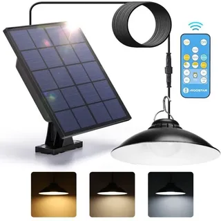 Solarleuchte Für Den Außenbereich Mit Fernbedienung Und Dimmfunktion. Solarleuchte Mit Timer, Hochleistungsakku, Schutzart Ip65 Und 3-meter-kabel Für Den Innen- Und Außenbereich – Crezuo