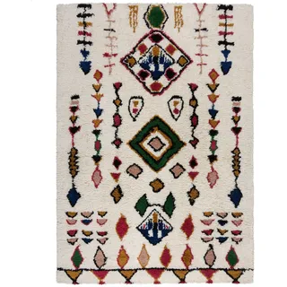 KADIMA DESIGN Berber Wollteppich 160 x 230 cm Mehrfarbig