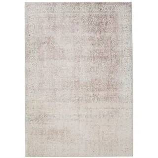 benuta Vintage-Teppich, Beige, Rosa, Kunststoff, Vintage, Rechteckig, 200x300 cm, Oeko-Tex® Standard 100, in verschiedenen Größen erhältlich, rutschfeste Unterfläche, waschbar, Teppiche & Böden, Teppiche, Vintage-Teppiche
