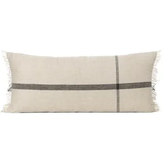 Ferm Living - Calm Kissen, 40 x 90 cm, camel / schwarz