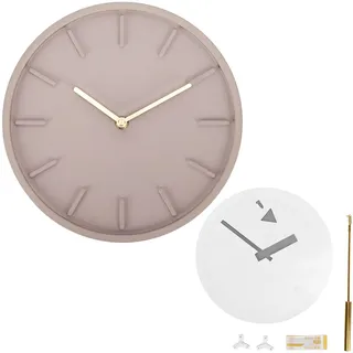 Wanduhr Aus Beton Im Nordischen Stil – Minimalistisches Design Mit Einzigartiger Textur Und 3d-skalierung Für Die Inneneinrichtung