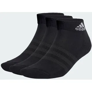 adidas Cushioned Sportswear Ankle 3er Pack Black / White 49-51