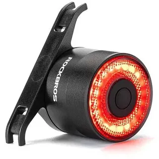 Rockbros Q3 Fahrrad Rücklicht mit Smart Stop System - Schwarz