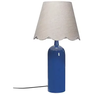 PR Home Carter Textil Tischlampe Blau, Beige E27 46cm