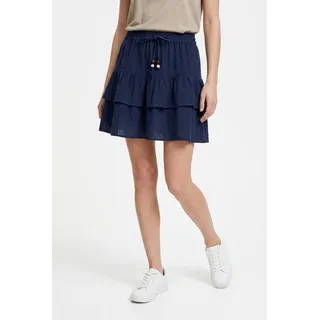 ONLY Minirock ONLSWAR STRING SHORT SKIRT WVN Baumwolle blau L (40)