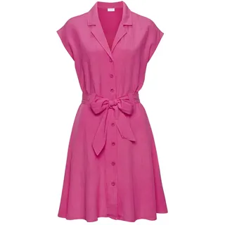 LASCANA Hemdblusenkleid Blusenkleider unifarben pink 40