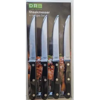 4 teiliges Steakmesser Set, Messer, Grillmesser, Sonderpreis, rostfrei, NEU/OVP