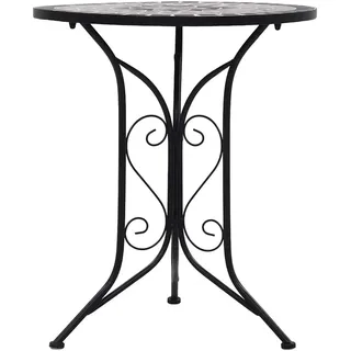 vidaXL Mosaik-Bistrotisch 68 x 60 x 14 cm Grau