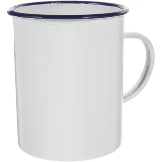 Garneck Emaille Messbecher Vintage Wasserbecher Campingbecher Mit Rustikalem Design Für Kaffee Tee Und Heiße Getränke Spülmaschinenfest Und Langlebig