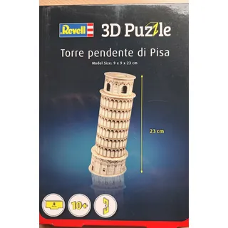3D Puzzle Schiefer Turm von Pisa Italien 9x9x23cm  8 Teile Revell 00117