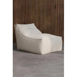 Venture Home Chillkissen, Sonnenliege skandinavisch, Stoffbezug, outdoor-geeignet, leicht gelb|weiß