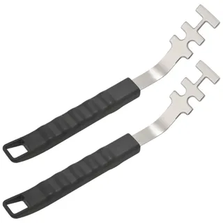 Chnegral 2 hitzebeständige Grillrost-Heber, verbrühungsschutz, Grill-Werkzeug, Grill-Zubehör, für Camping