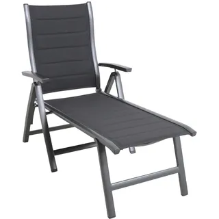 Royal Garden Richmond Gartenliege Aluminium/Polyester Iron Grey/Anthrazit - Iron Grey