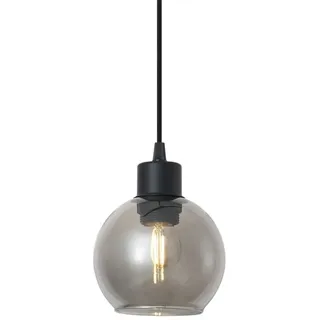 QAZQA Iconic Lava 1-flg. dimmbar 13 cm Schwarz/Rauchglas