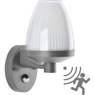 max K O M F O R T Außenwandleuchte Wandlampe Außenleuchte E27 mit Bewegungsmelder Anthrazit IP44 Beleuchtung Garten Sensor moderne Wandleuchte aus Aluminium RD1901A1