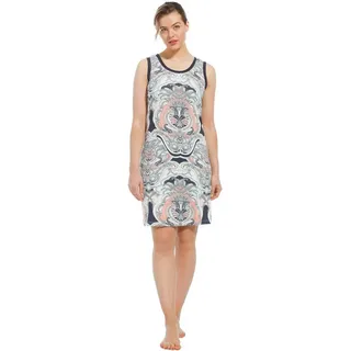 Pastunette Nachthemd Edles Damen Schlafshirt ohne Arm (1-tlg) Modisches Design bunt 38