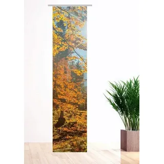 gardinen-for-life Schiebegardine Herbstsonne 3 - Romantischer Schiebevorhang 60 cm x 260 cm