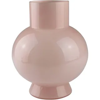 Dekovase AM DESIGN "Rosafarbene Glasvase", rosa, B:17cm H:22,5cm, Glas, Vasen, für einen eleganten und sanften Akzent