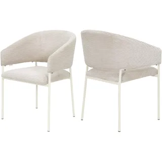 Tom Tailor Armlehnstuhl EMBRACE ARMCHAIR Stoff beige 2er Set