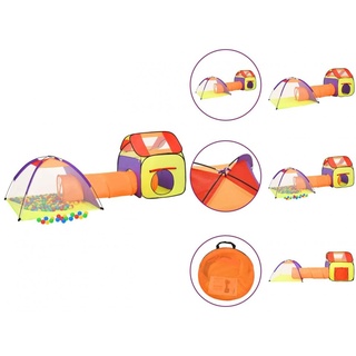 vidaXL Spielzelt Spielzelt für Kinder Mehrfarbig 338x123x111 cm Bällebad Tunnelzelt bunt