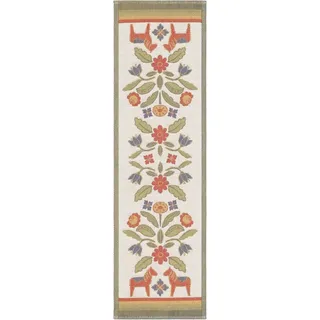 EKELUND MASTER WEAVERS 1692 Tischläufer Tischläufer Kurbitsblom 35x120 cm, Pixel gewebt (3-farbig) bunt