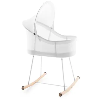 Babywiege Culla Nido Scandinavian grey/hellgrau-weiß mehrfarbig, Designer Studio Aust und Amelung, 92x130x60 cm