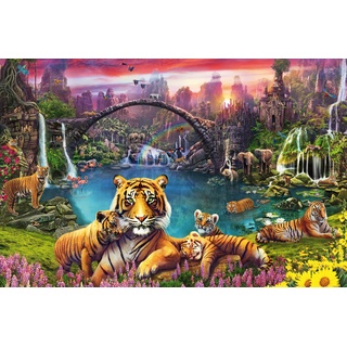 Ravensburger Puzzle 16719 - Tiger in paradiesischer Lagune - 3000 Teile Puzzle für Erwachsene und Kinder ab 14 Jahren