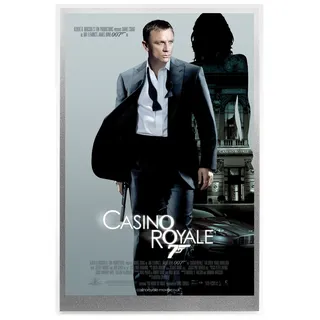 Offizielles Filmplakat aus Silber James Bond - Casino Royale