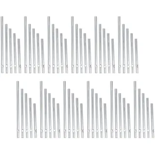 DOITOOL 60 Stücke Klangstäbe für Windspiel Rohre Stäbe Basteln Windklangspiel Aluminiumrohr Klangspiel Stäbe Wind Bell für Diy Handwerk Terrasse Hof Garten Deko Heimdekoration