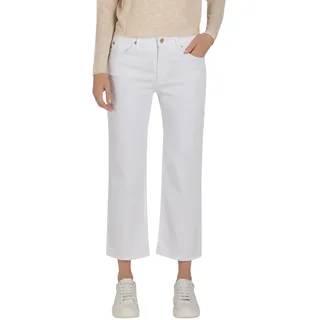 MAC Culotte Jeans in Weiß aus leichtem Denim-D42