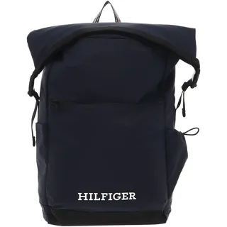 TOMMY HILFIGER Rucksack Hilfiger Rolltop Backpack Space Blue