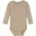 unisex baby body with long sleeves Simply Taupe