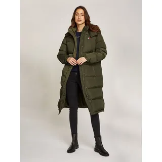 Tommy Jeans Curve Steppmantel TJW ALASKA LONG PUFFER EXT in Großen Größen grün 4XL (48)
