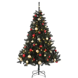 Black Box Trees Weihnachtsbaum Fynn LED Rot-Gold H 185 cm x Ø 115 cm