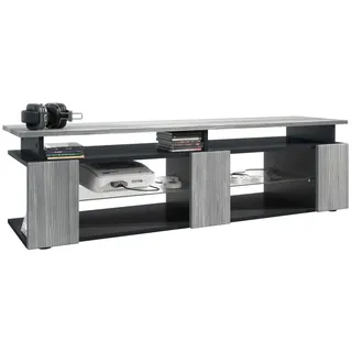 Vladon Movie V2 Lowboard 138,5 x 39 x 39 cm Schwarz matt/Holzwerkstoff