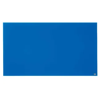 Nobo Glas Magnet-Whiteboard mit herausnehmbarem Stiftehalter, 1260 x 710 mm, InvisaMount Befestigungssystem, Impression Pro, Blau, 1905189