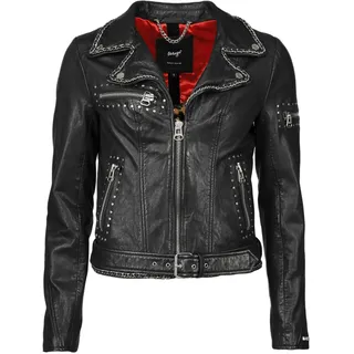 Maze Lederjacke Manaia rot / schwarz XL