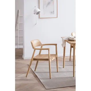 Esszimmerstuhl SIT Stühle Gr. B/H/T: 57 cm x 76 cm x 61 cm, 1 St., Sungkaiholz, naturfarbig + Massivholz, beige (natur, natur) Küchenstühle stapelbar