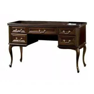 JVmoebel Schminktisch Spiegel Luxus Kommode Schlafzimmer Barock Rokoko Möbel, Made in Europa braun