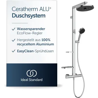 Ideal Standard Ceratherm Alu+ Duschsystem mit Brausethermostat Chrom BD583AA