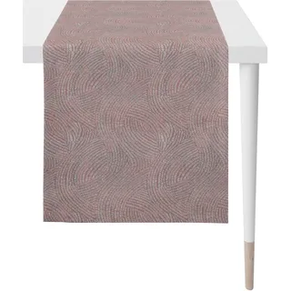 APELT Tischläufer APELT "1102 Loft Style, Jacquard", rosa (rosa, grau), B:48cm L:140cm, Polyester, Viskose, Tischdecken