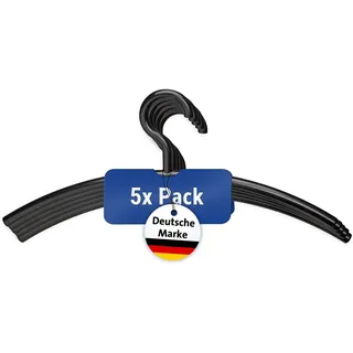 Maul Kleiderbügel MAULlena Kunststoff Schwarz 5 St.
