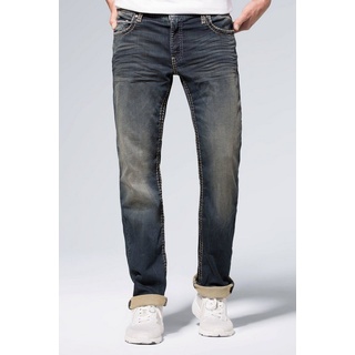 CAMP DAVID Comfort-fit-Jeans CO:NO Münztasche mit Ziernaht blau