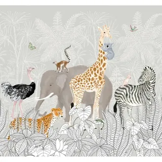 Art for the home Fototapete Kids jungle 280 x 300 cm