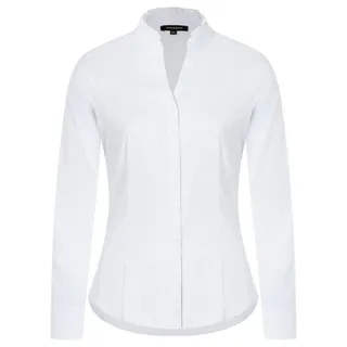 More & More Langarmbluse Stretchbluse Weiß 46